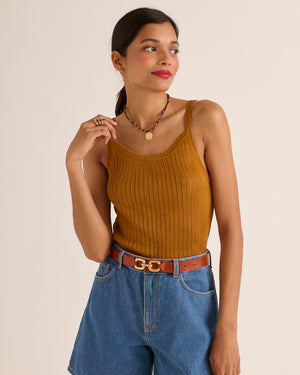 Ocher shell top