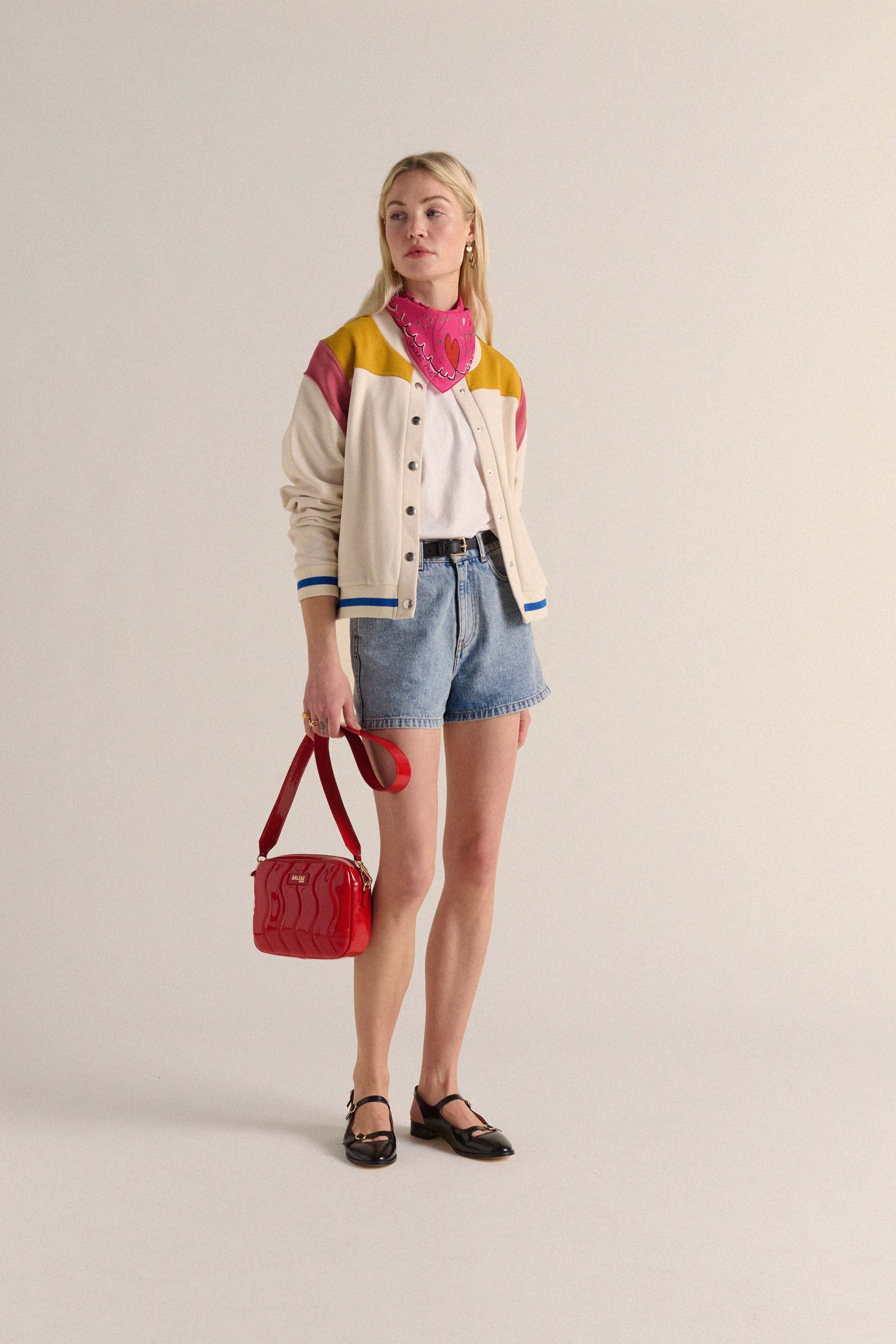Bag César vague patent red