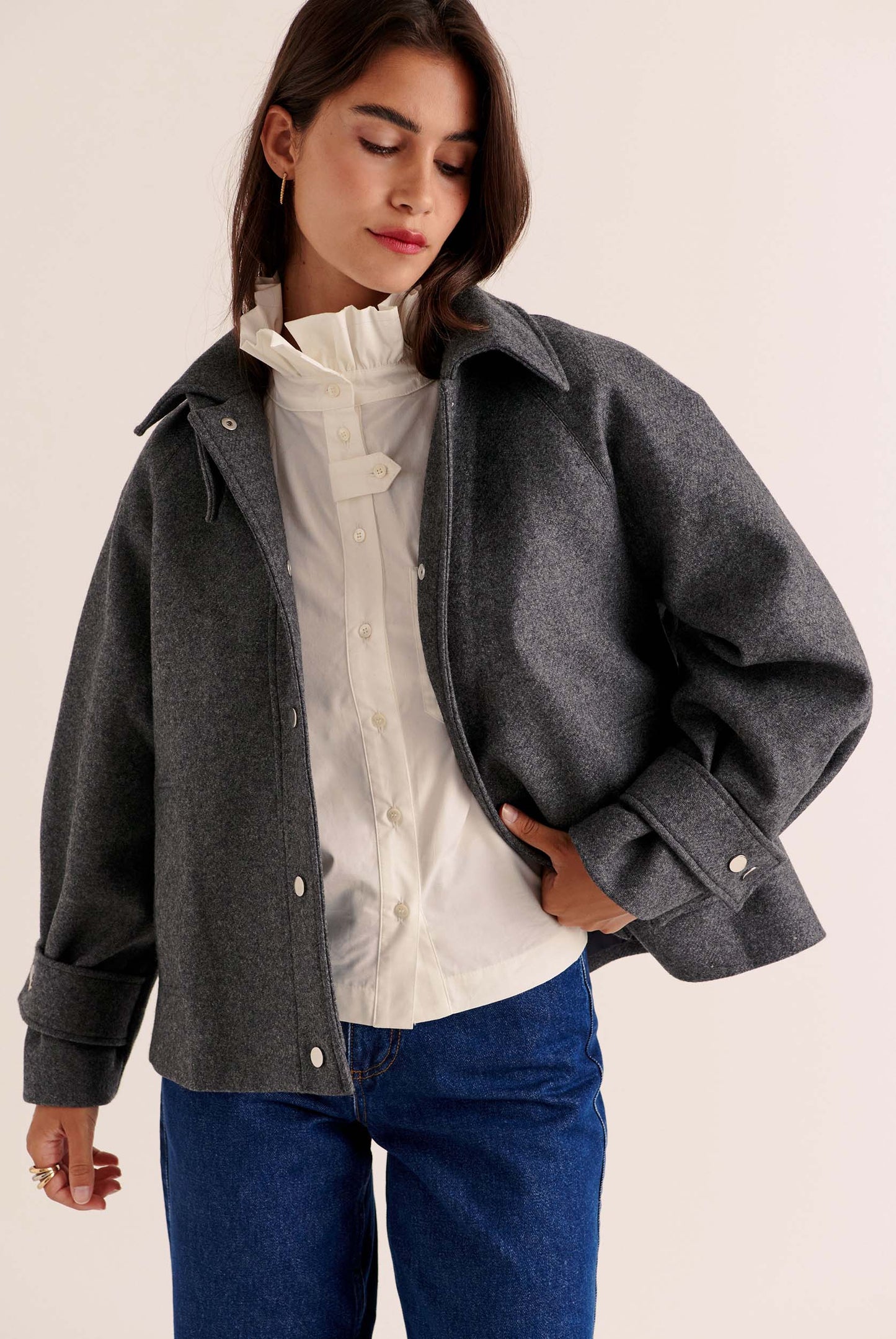 Beauny anthracite grey coat