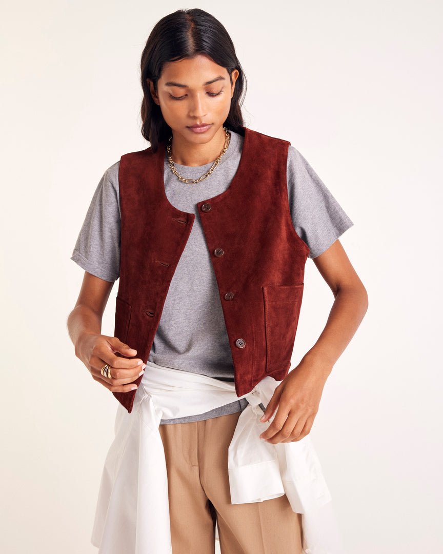 Masha brick crust vest