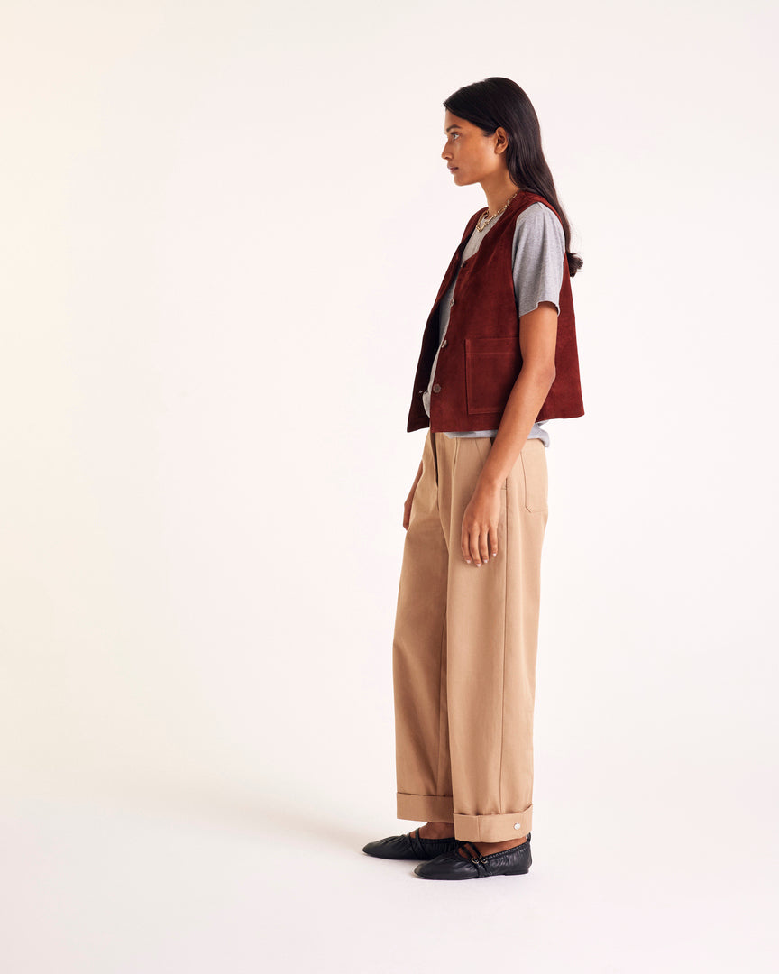 Masha brick crust vest