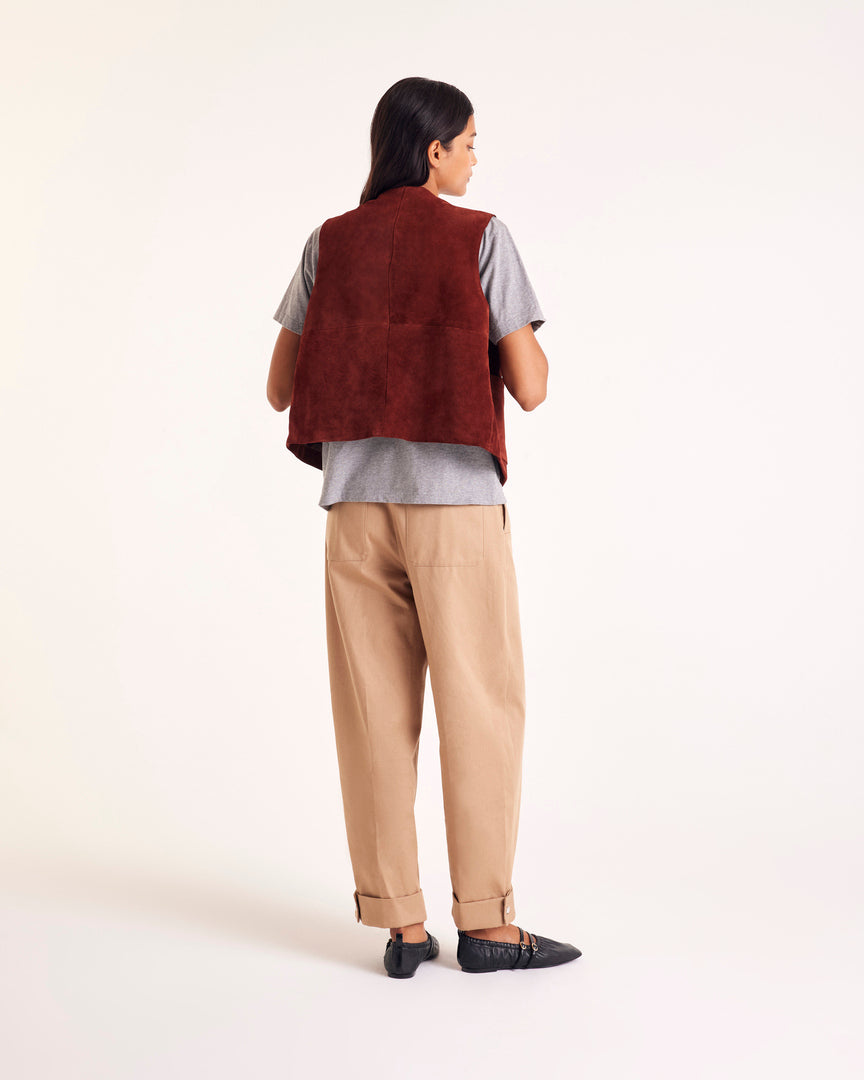 Masha brick crust vest