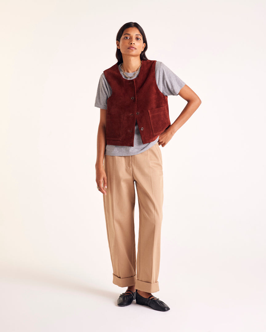 Vest Masha croute brique