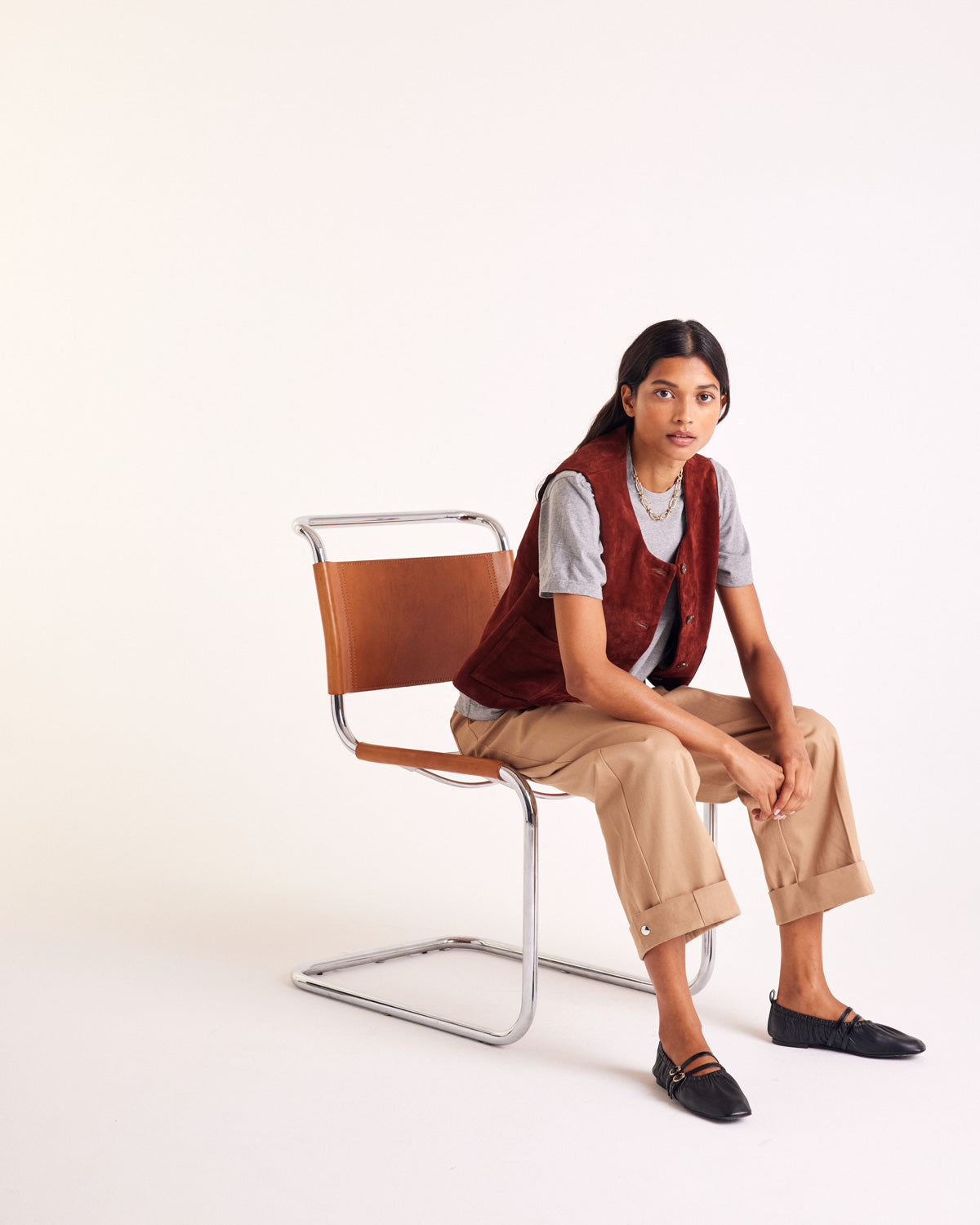 Masha brick crust vest