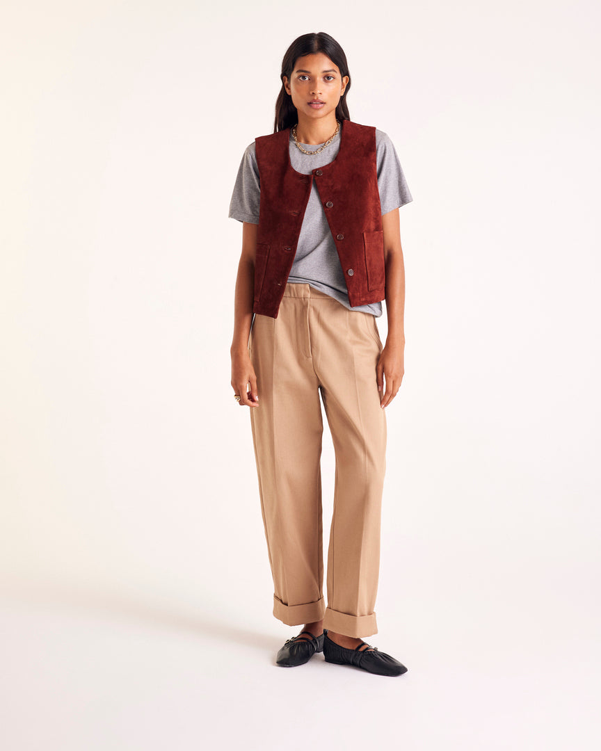 Masha brick crust vest