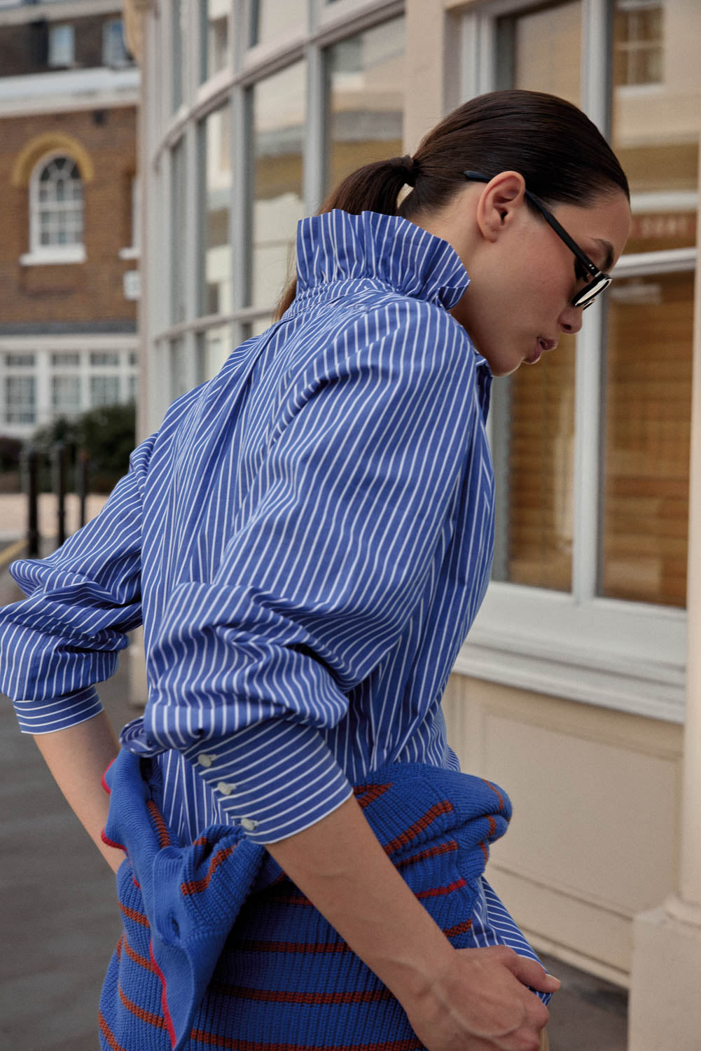 Shirt Léonor stripes blue