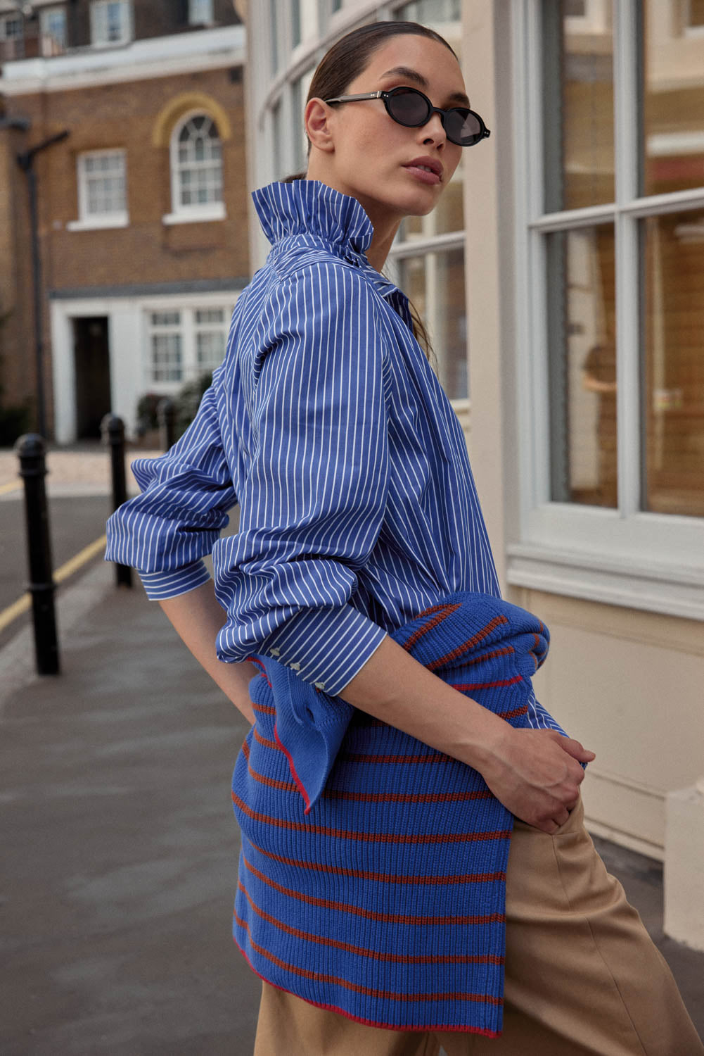 Shirt Léonor stripes blue