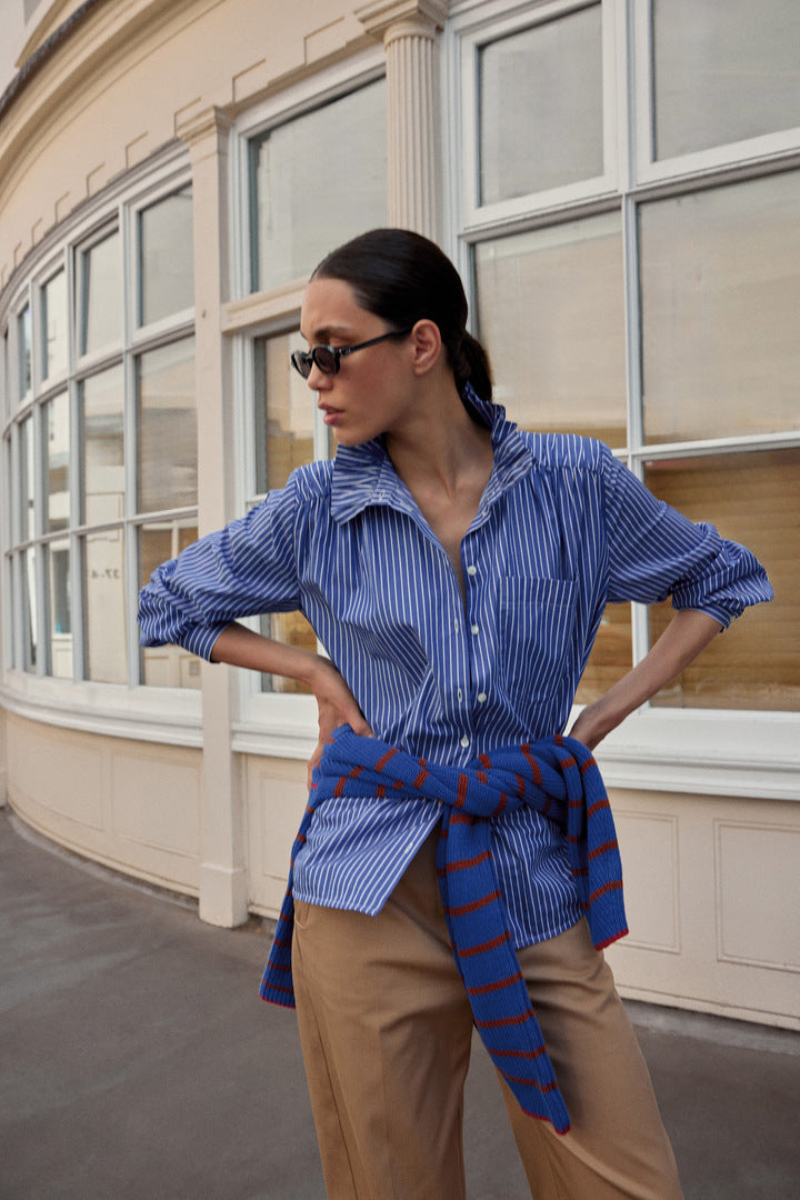 Shirt Léonor stripes blue