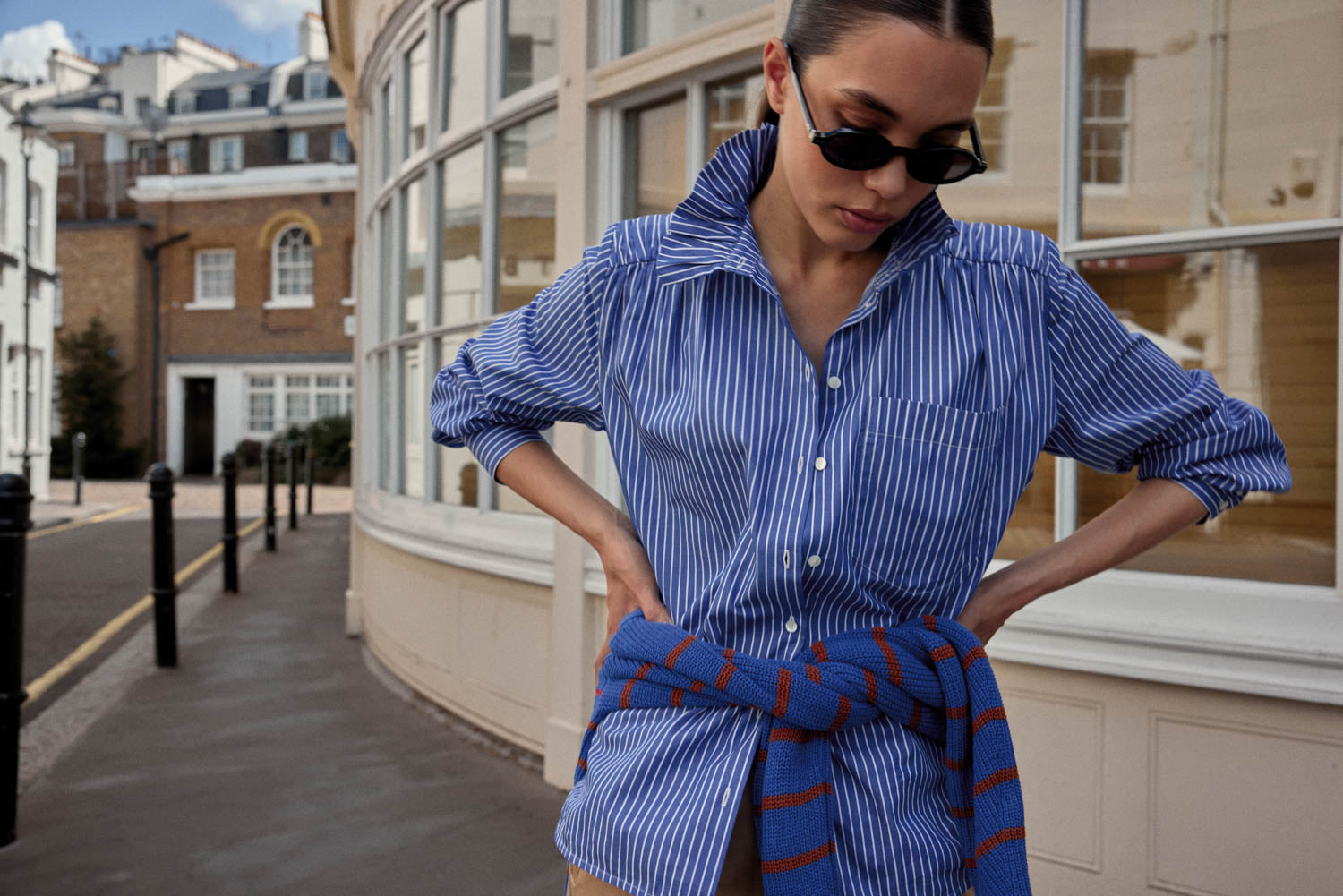 Shirt Léonor stripes blue