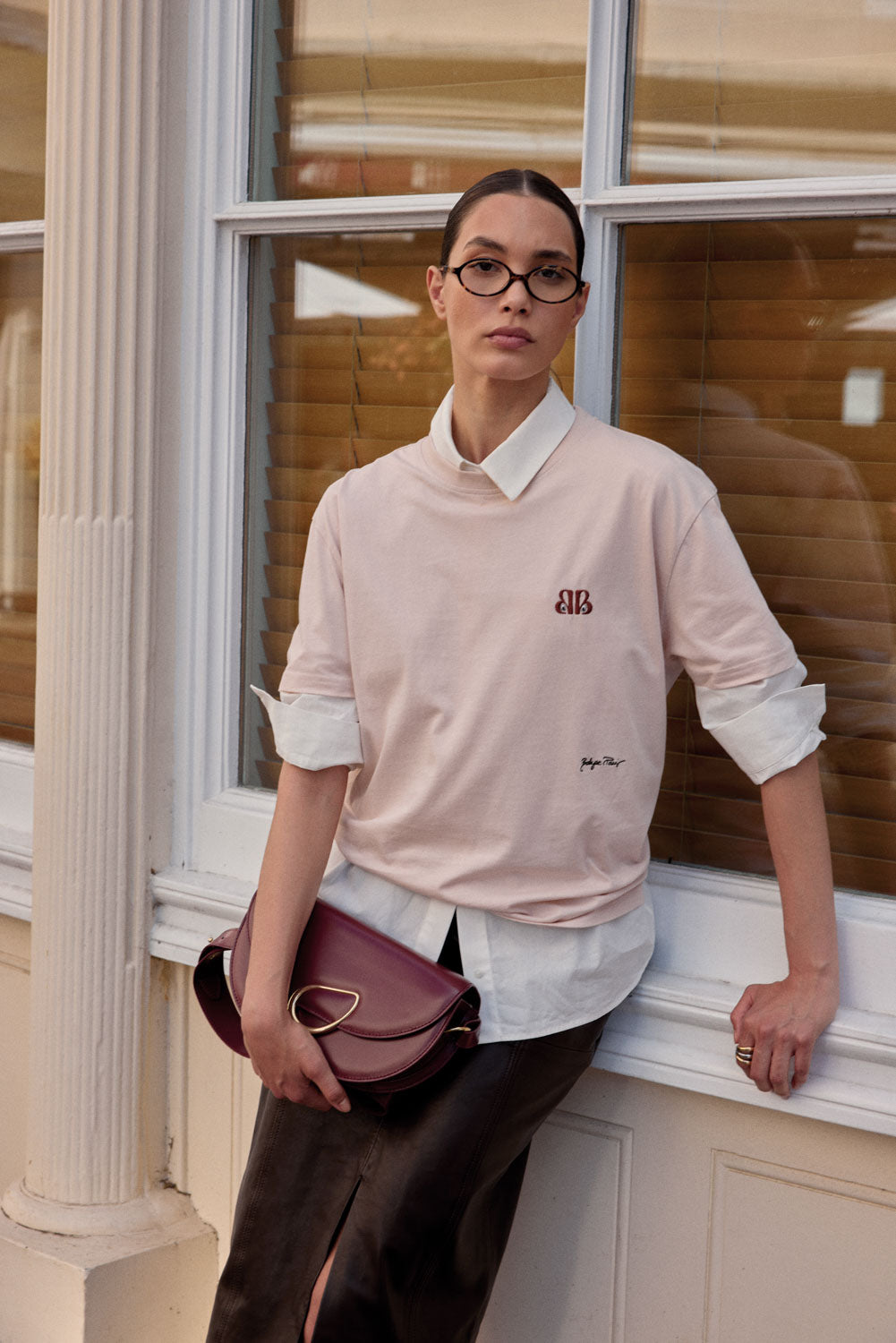 Bag Maé burgundy