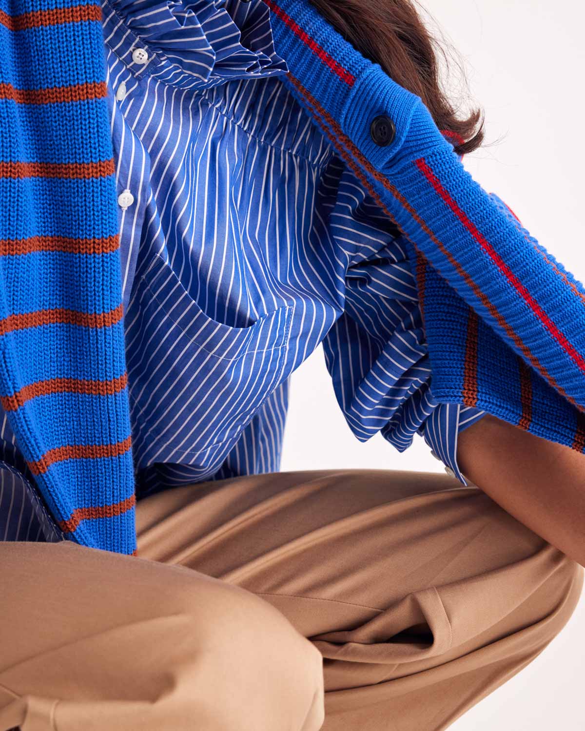 Shirt Léonor stripes blue