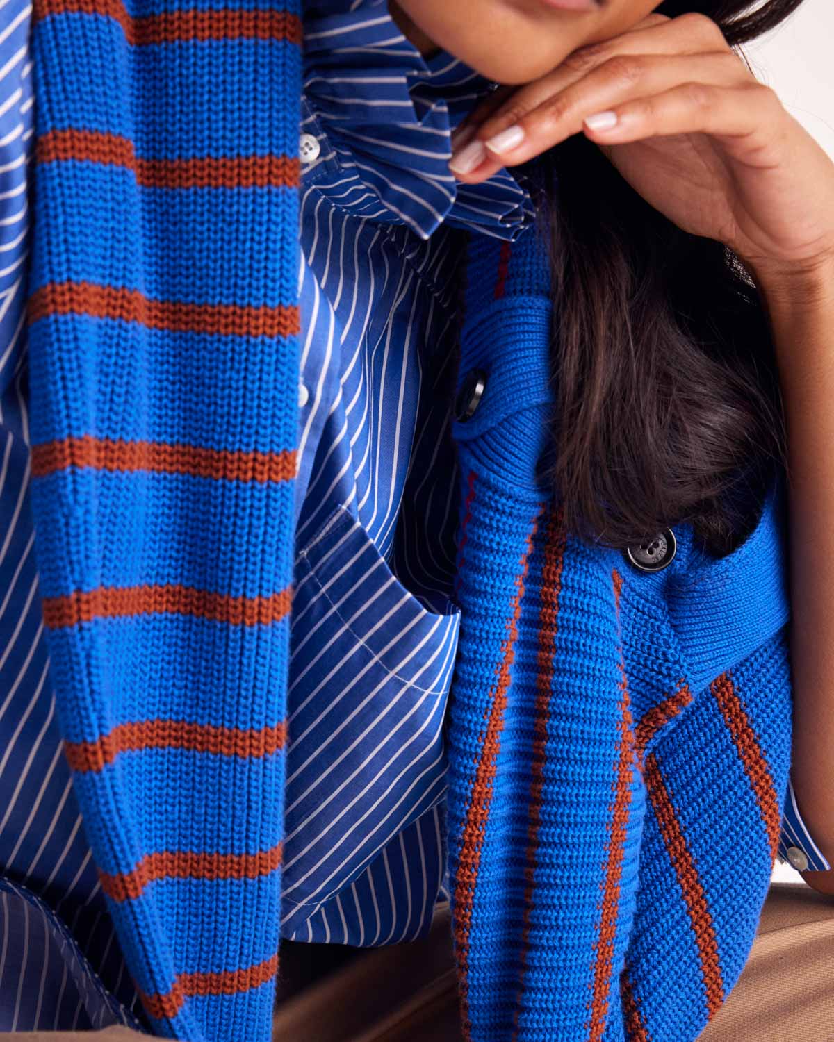 Shirt Léonor stripes blue