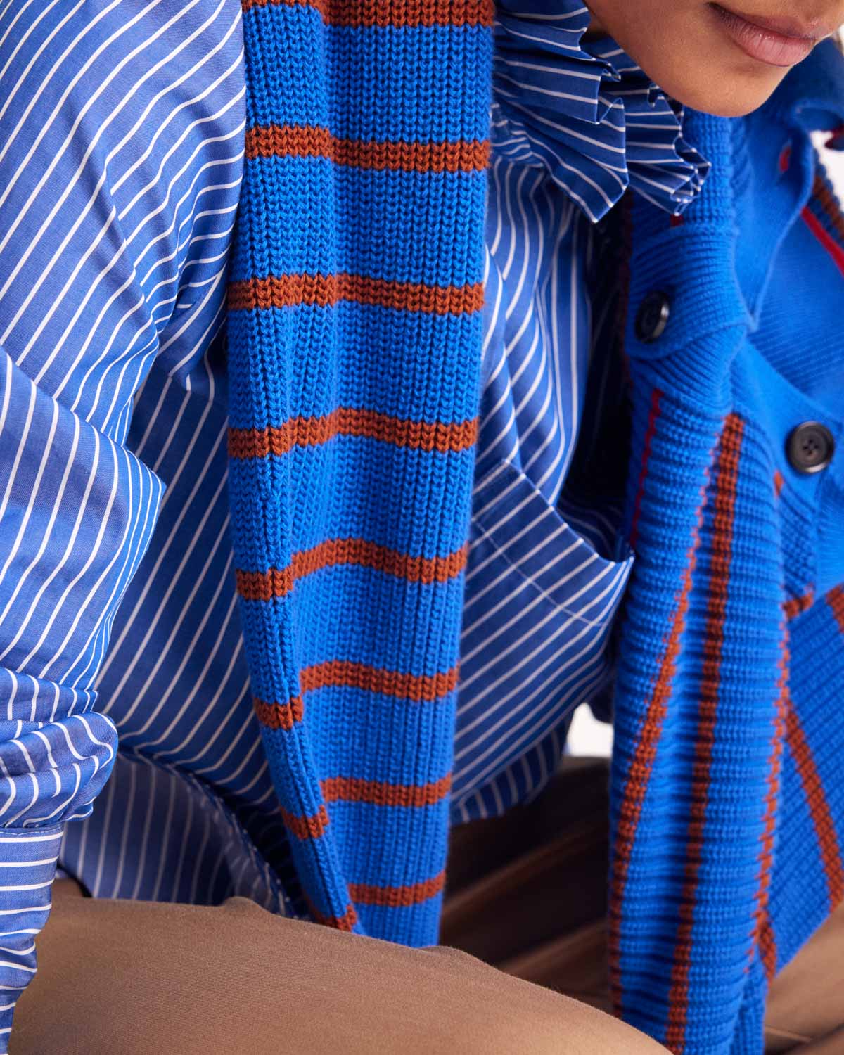 Shirt Léonor stripes blue