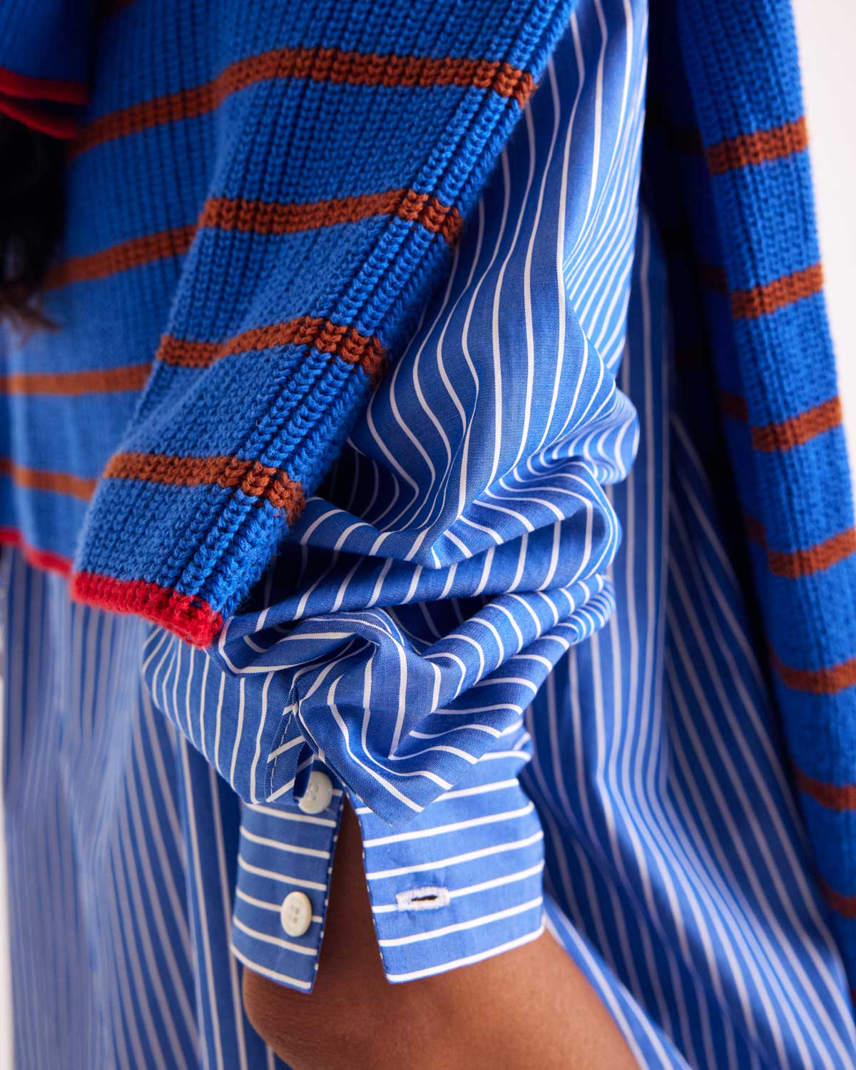 Shirt Léonor stripes blue