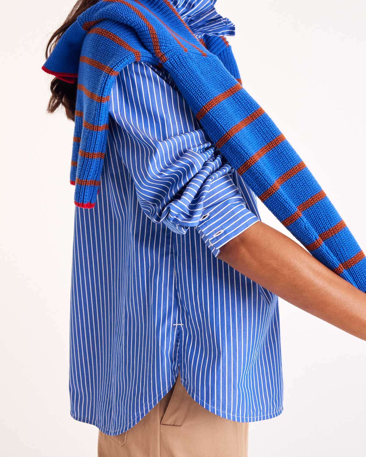 Shirt Léonor stripes blue