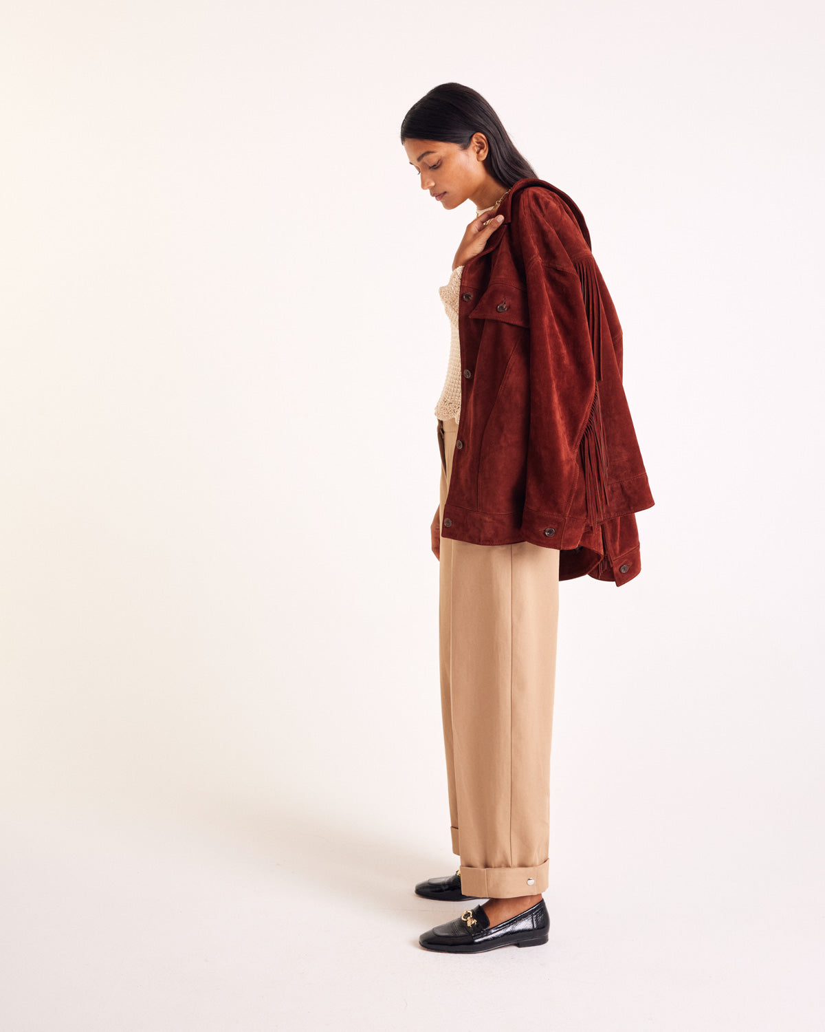 Jacket Augustin croute brique