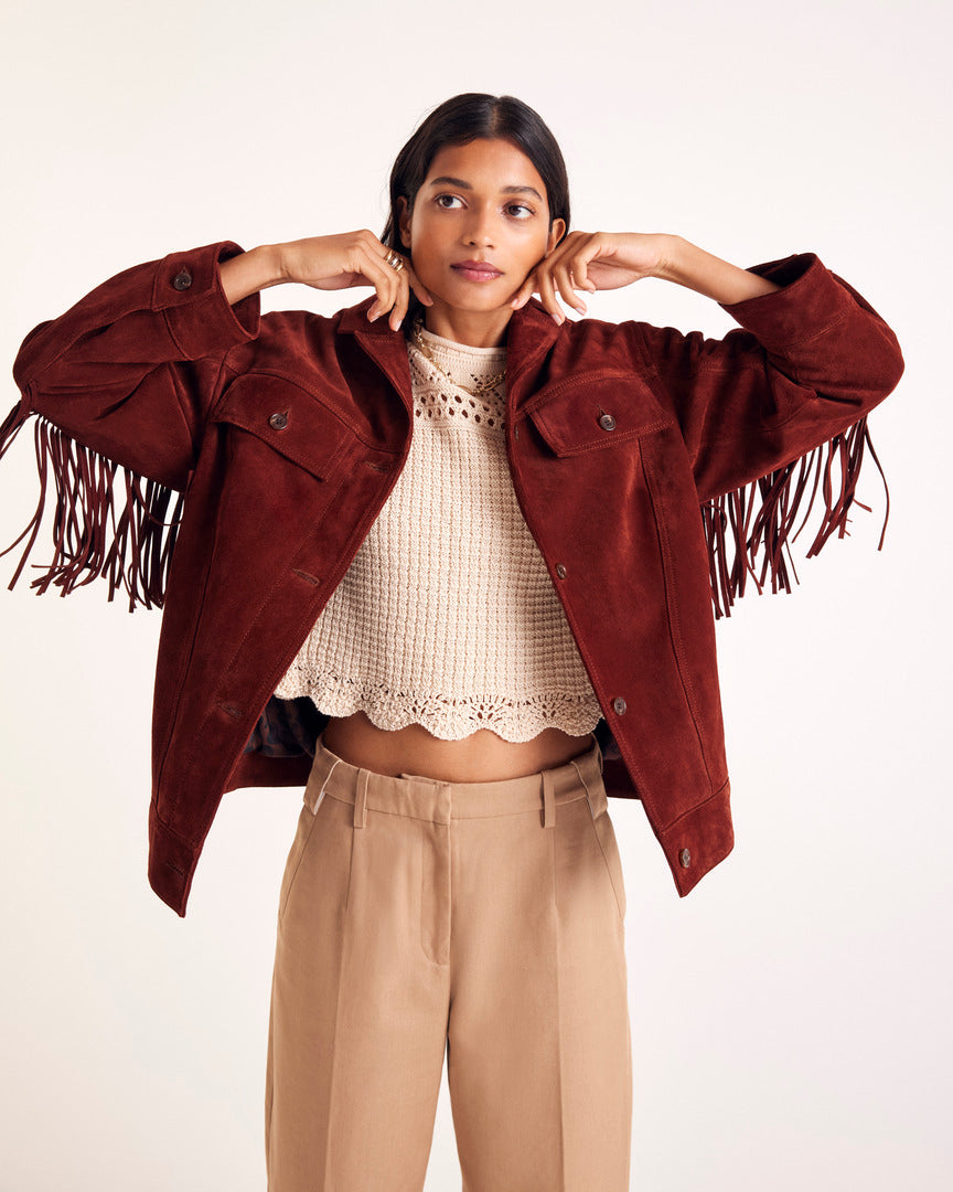 Jacket Augustin croute brique