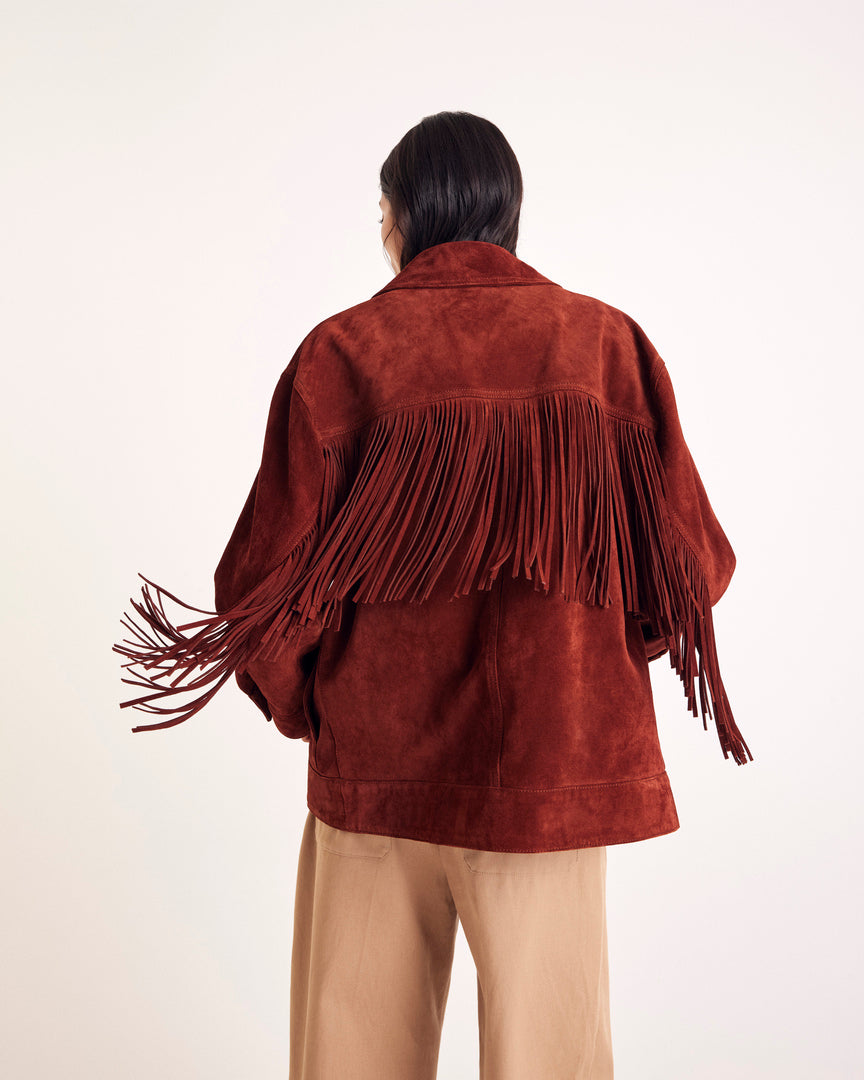 Jacket Augustin croute brique