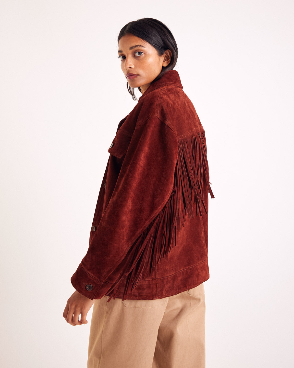 Jacket Augustin croute brique