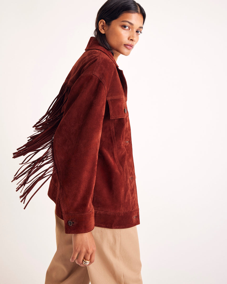 Jacket Augustin croute brique