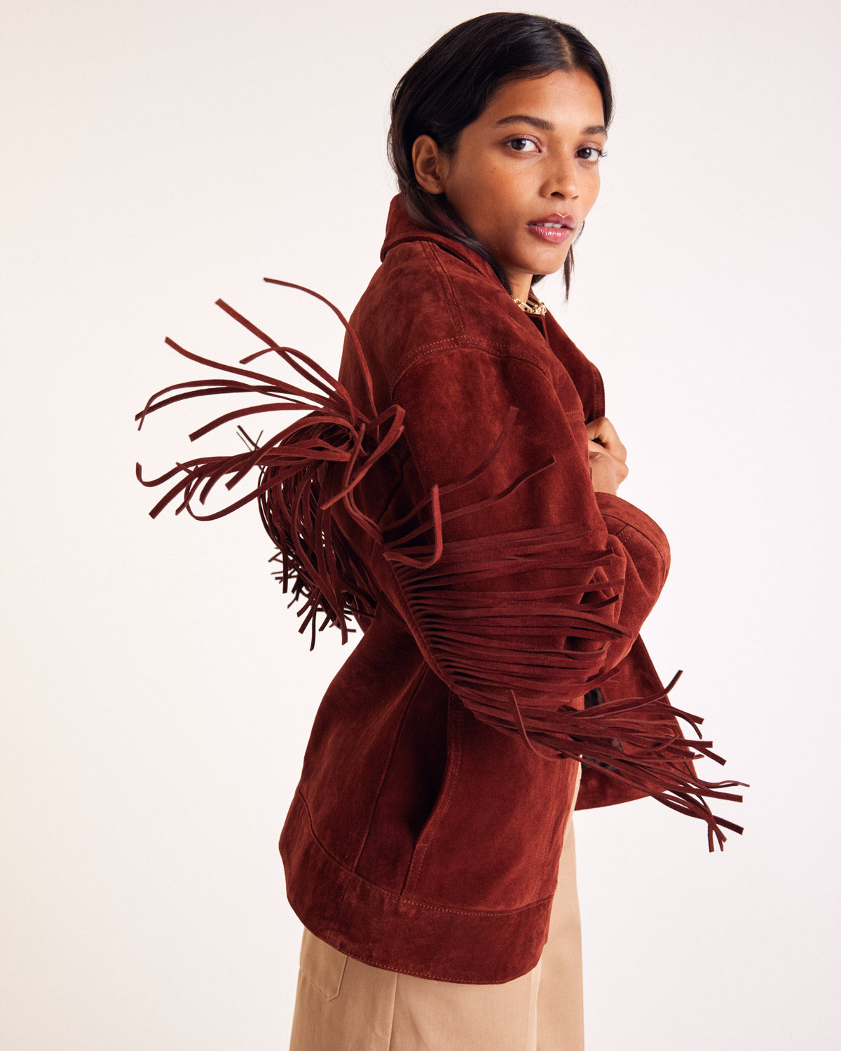 Jacket Augustin croute brique