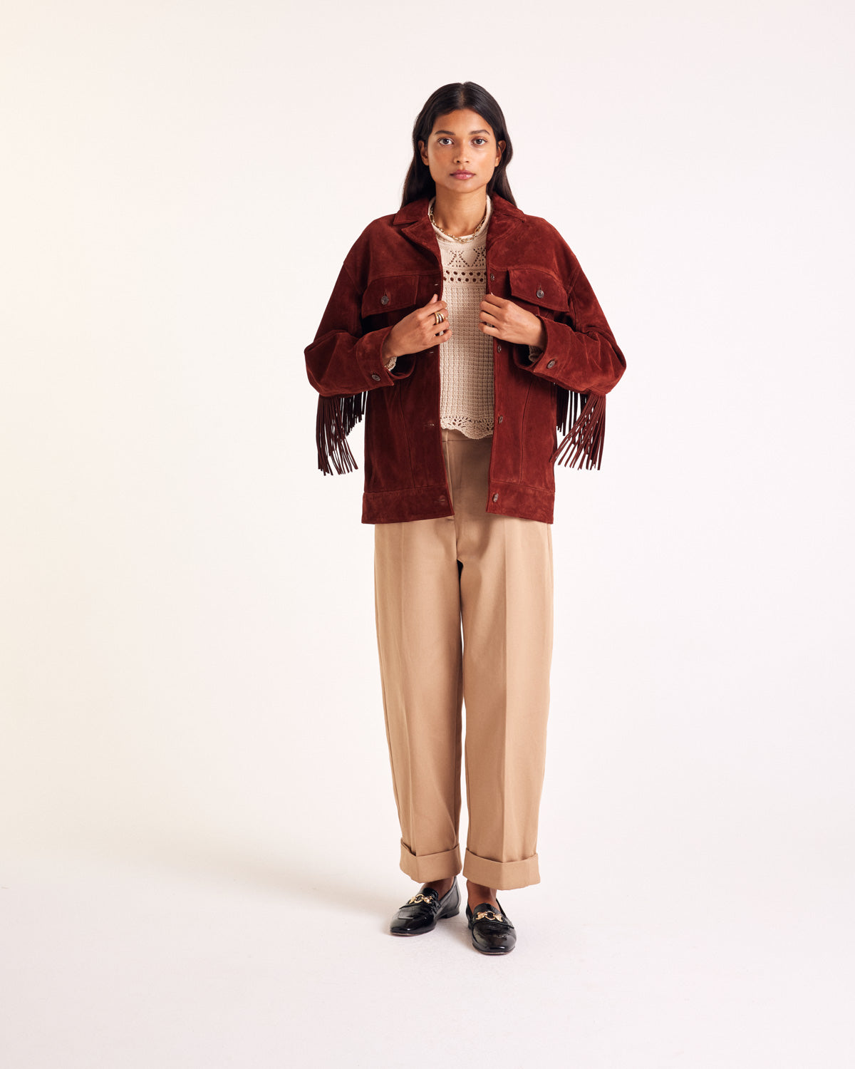 Jacket Augustin croute brique