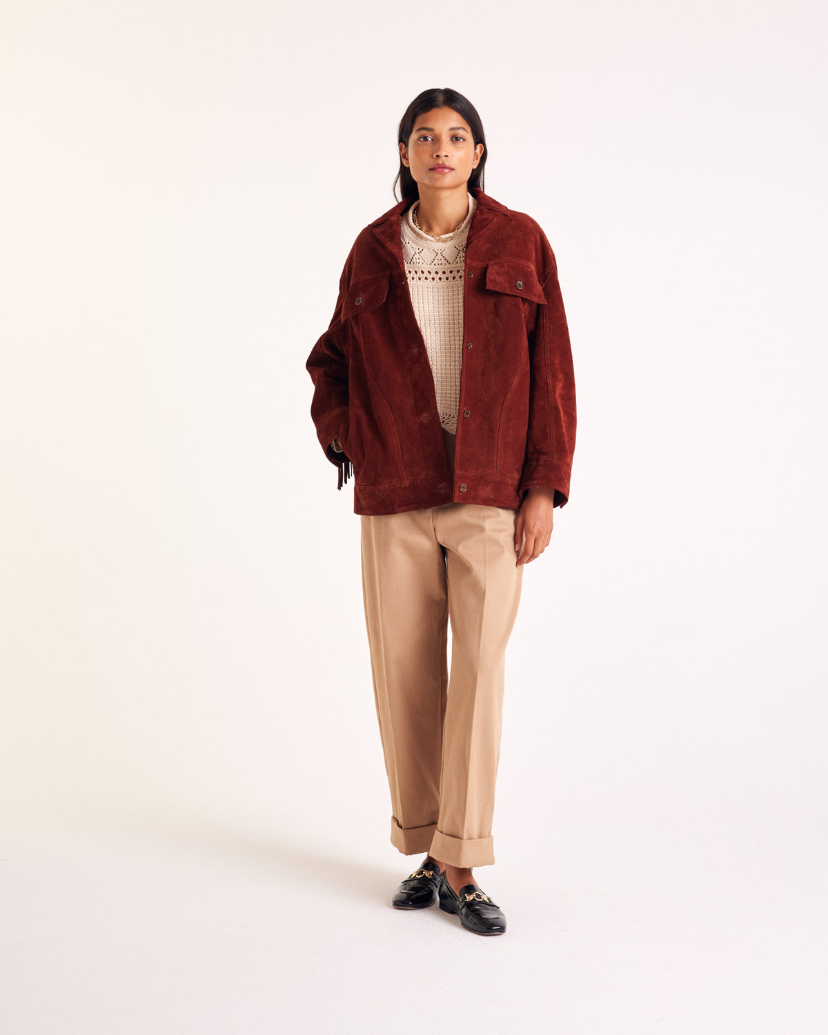 Jacket Augustin croute brique