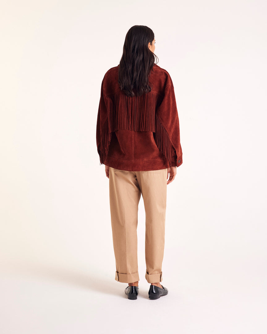 Jacket Augustin croute brique