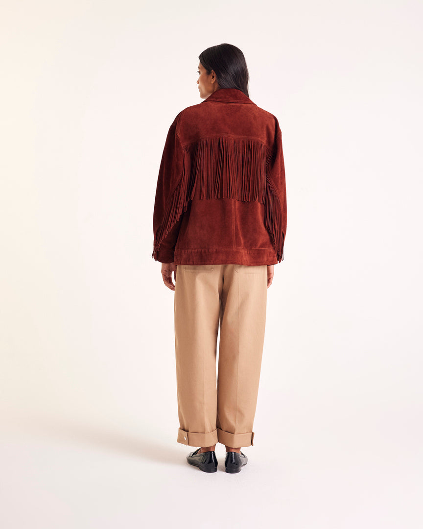 Jacket Augustin croute brique