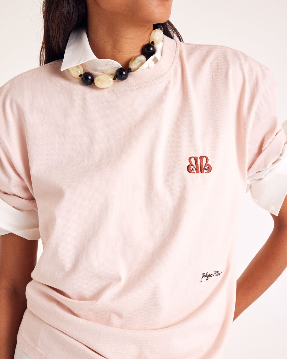 Tee-shirt Baptiste rose BP eyes