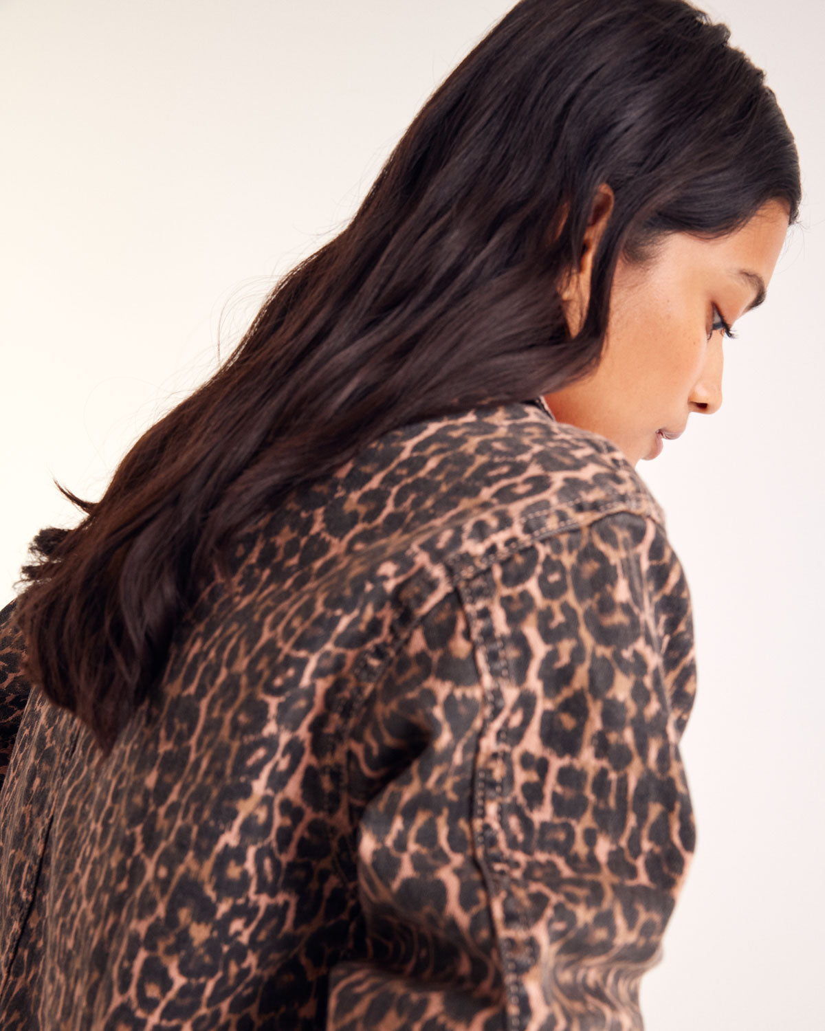 Jacket Marais leopard coffee
