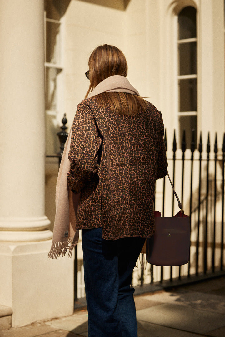 Coffee leopard Marais jacket