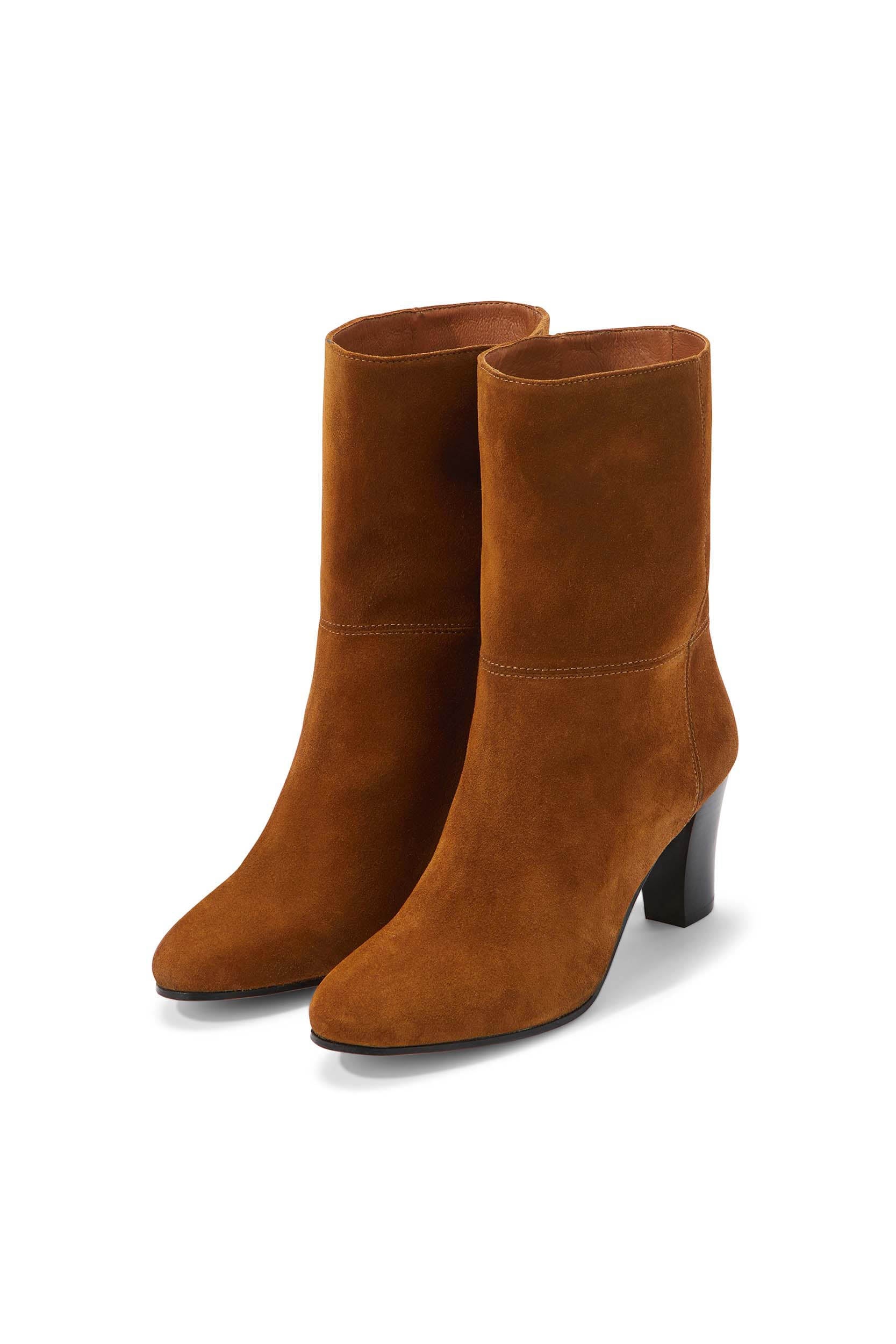 Coffee Nivia ankle boots