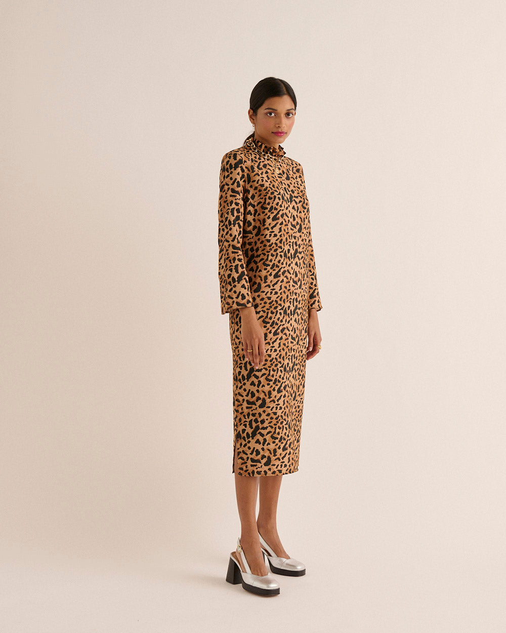 Dress Pépite Guépard cappucino