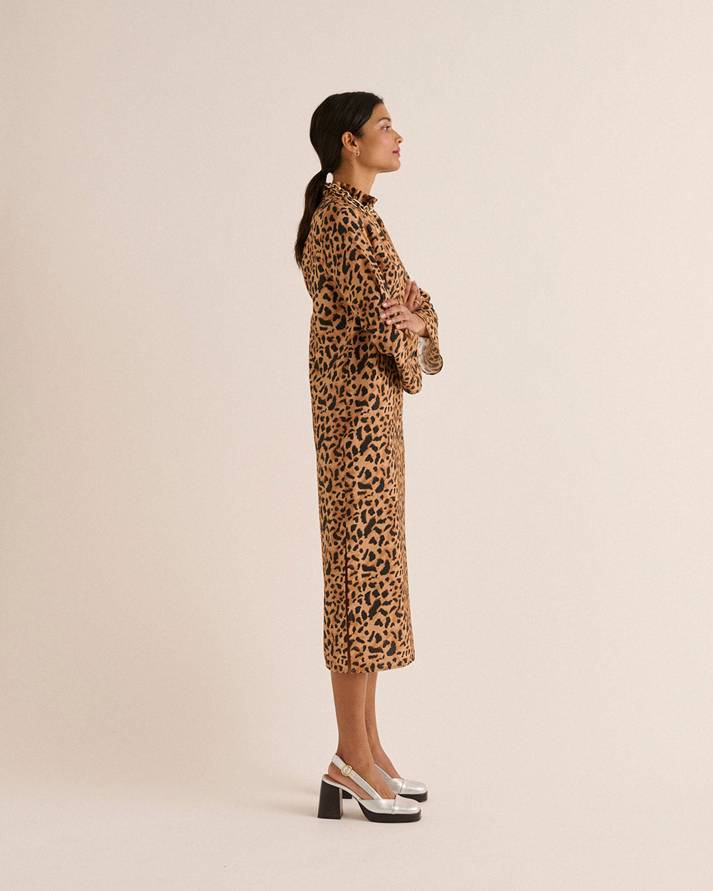 Dress Pépite Guépard cappucino