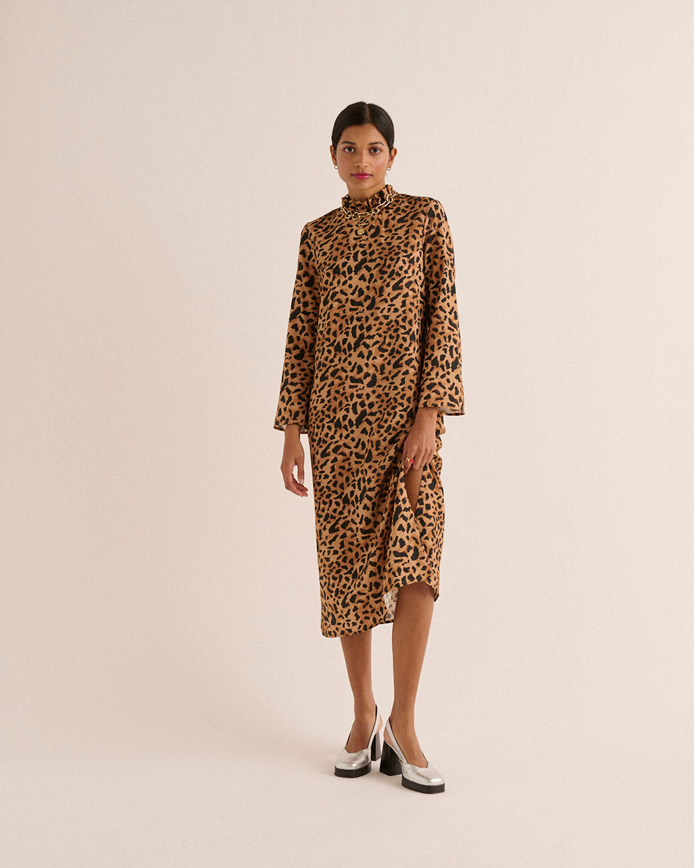 Dress Pépite Guépard cappucino