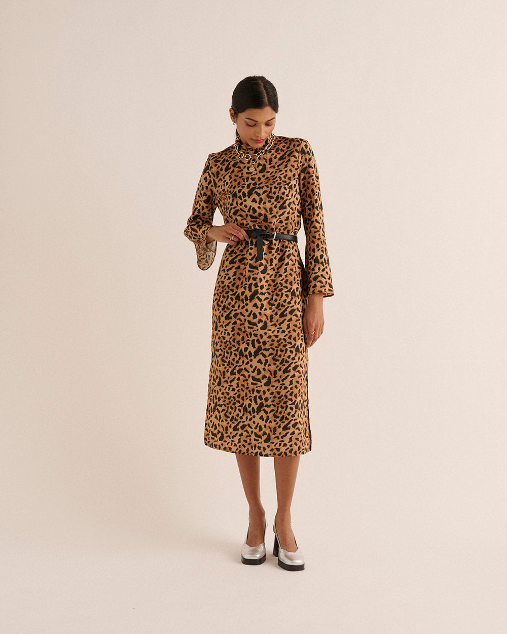 Dress Pépite Guépard cappucino