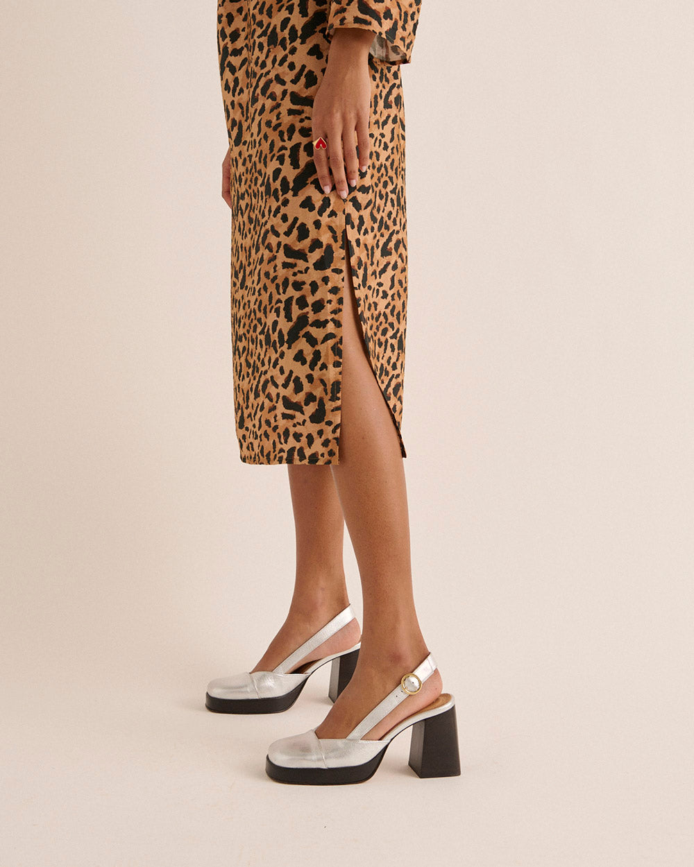 Dress Pépite Guépard cappucino
