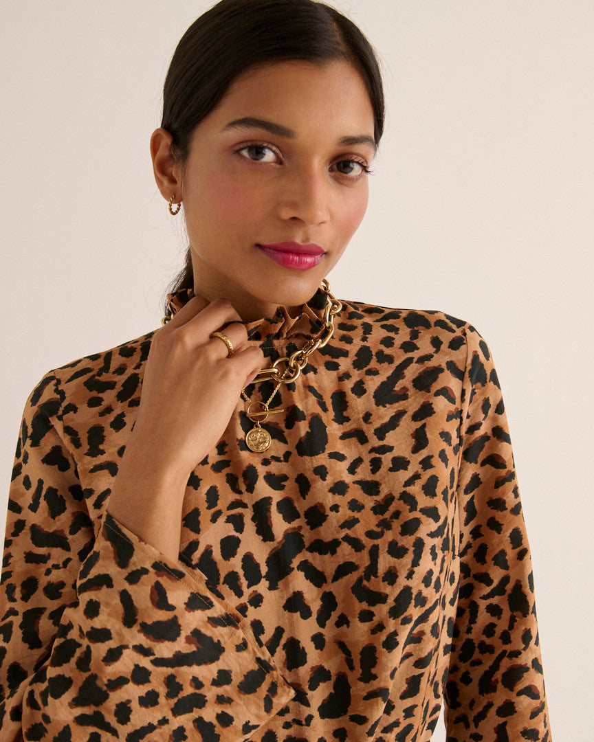 Dress Pépite Guépard cappucino