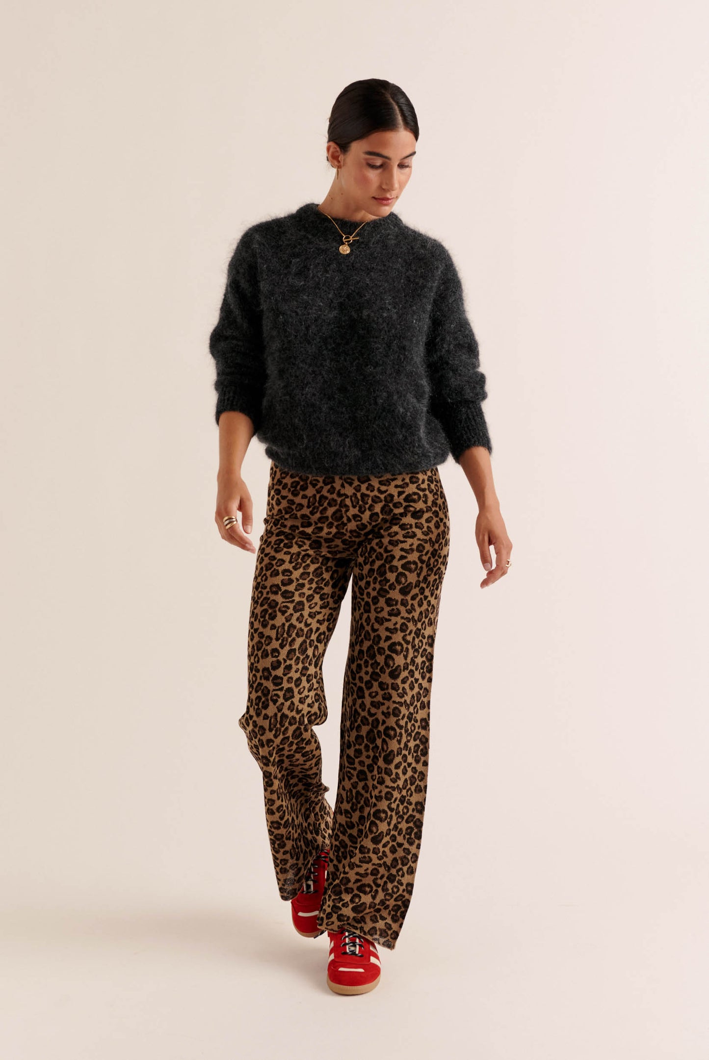 Piana iridescent leopard pants