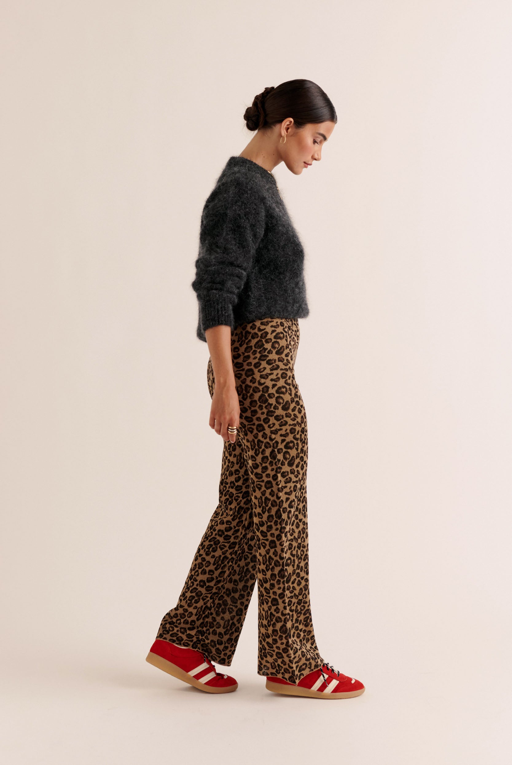 Signature Lepord Pallazzo Pant main image 1