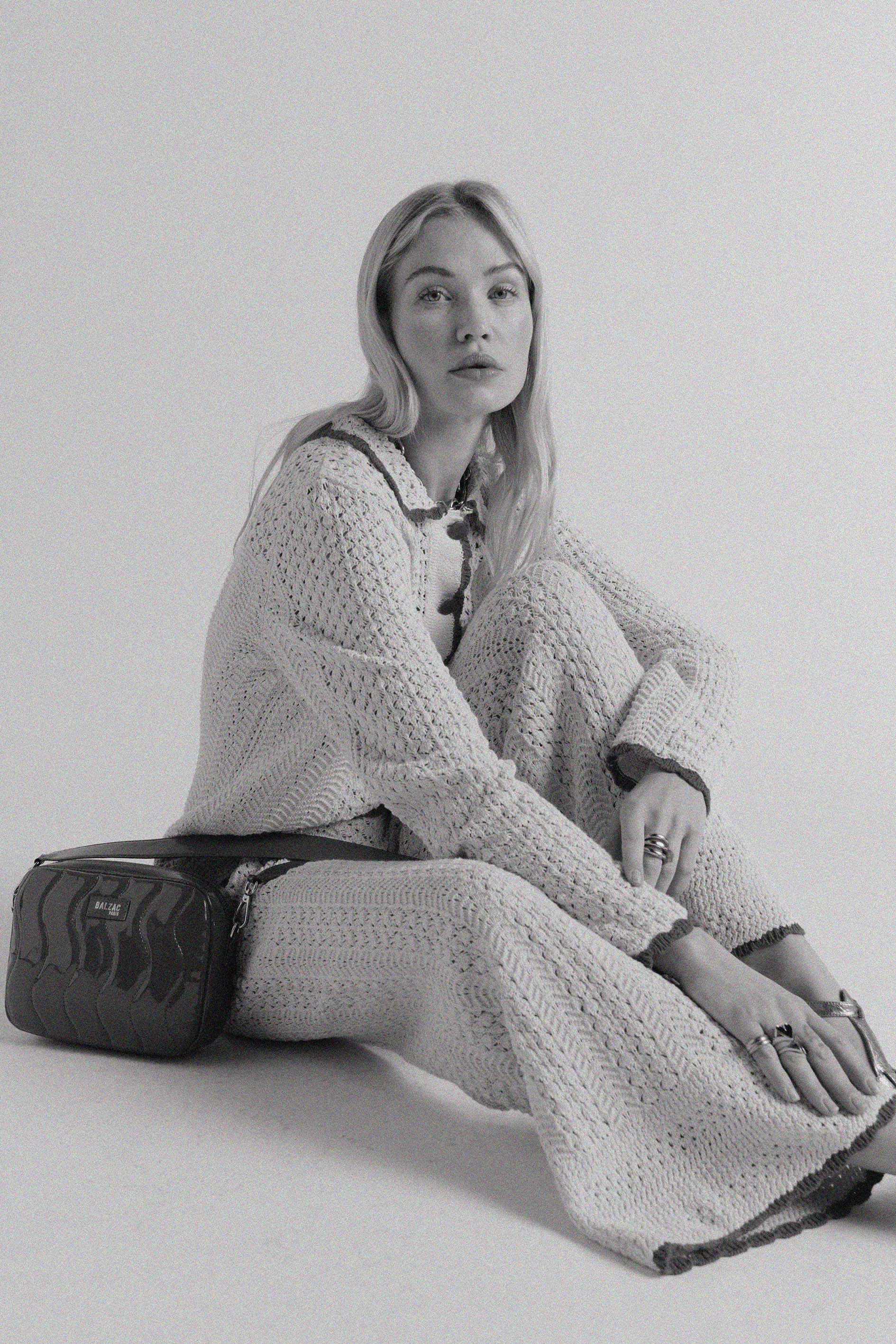Bag César vague patent red