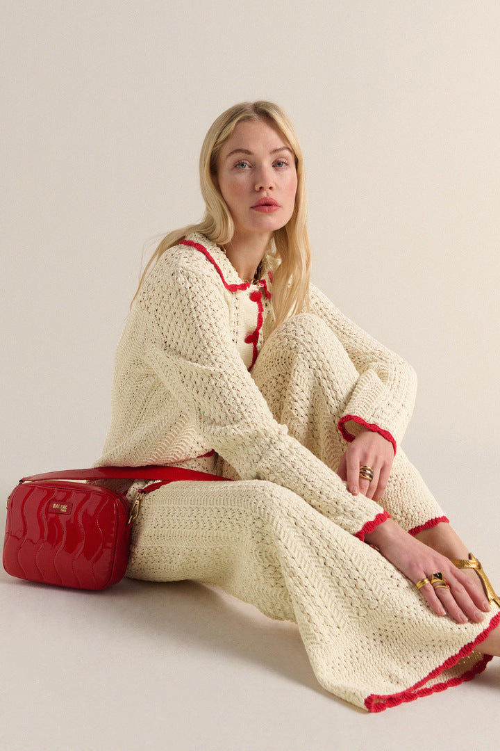 Bag César vague patent red