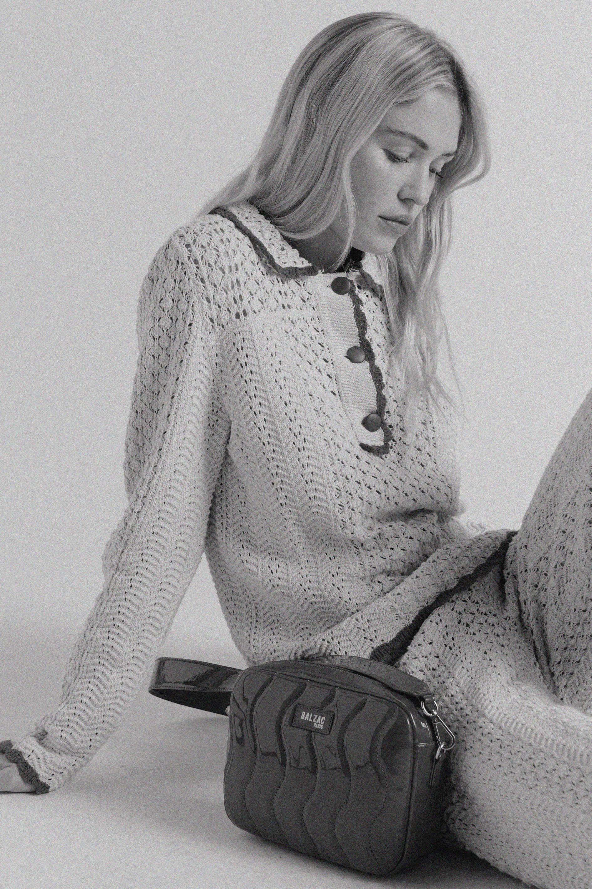 Bag César vague patent red