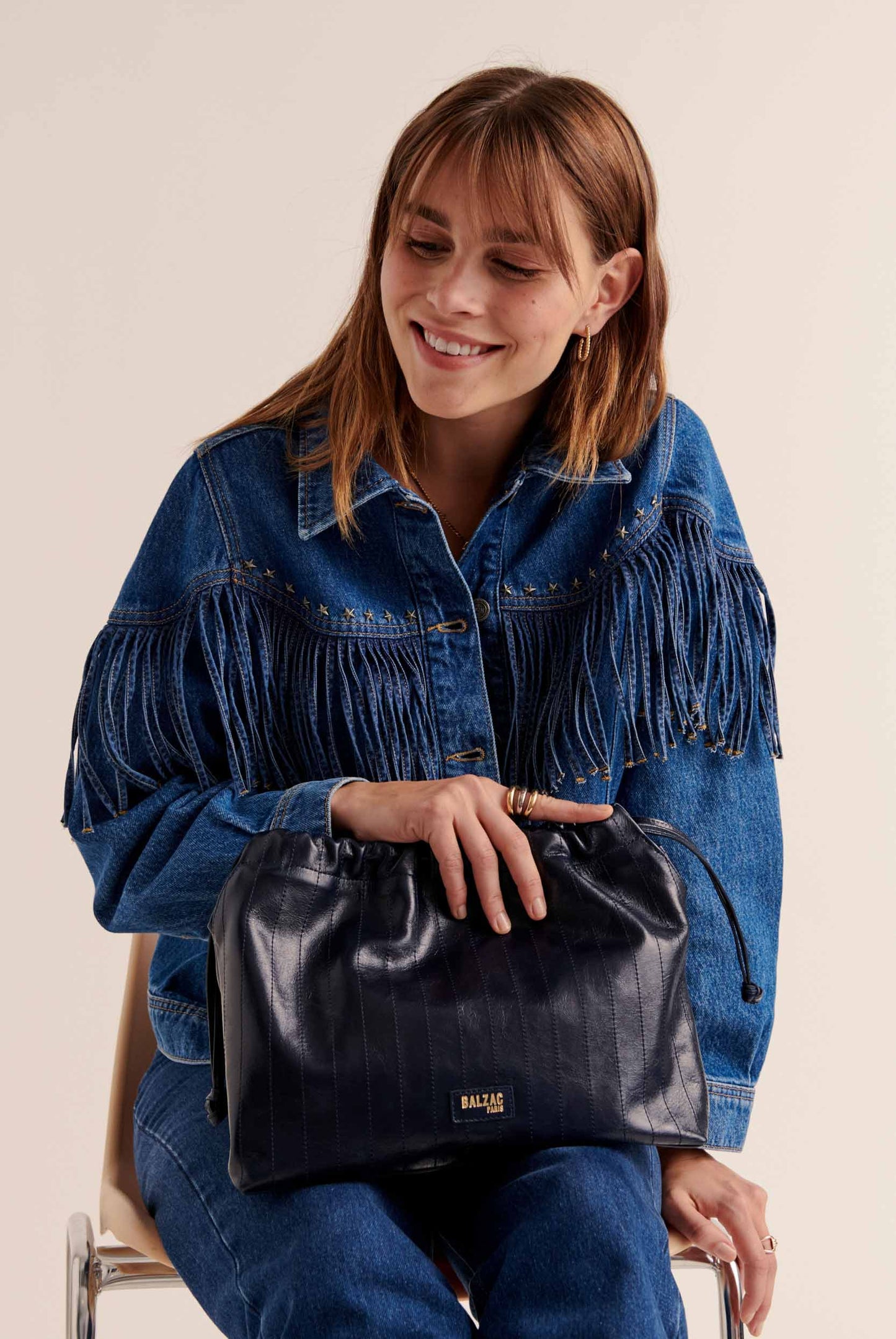 Amaïa midnight blue bag