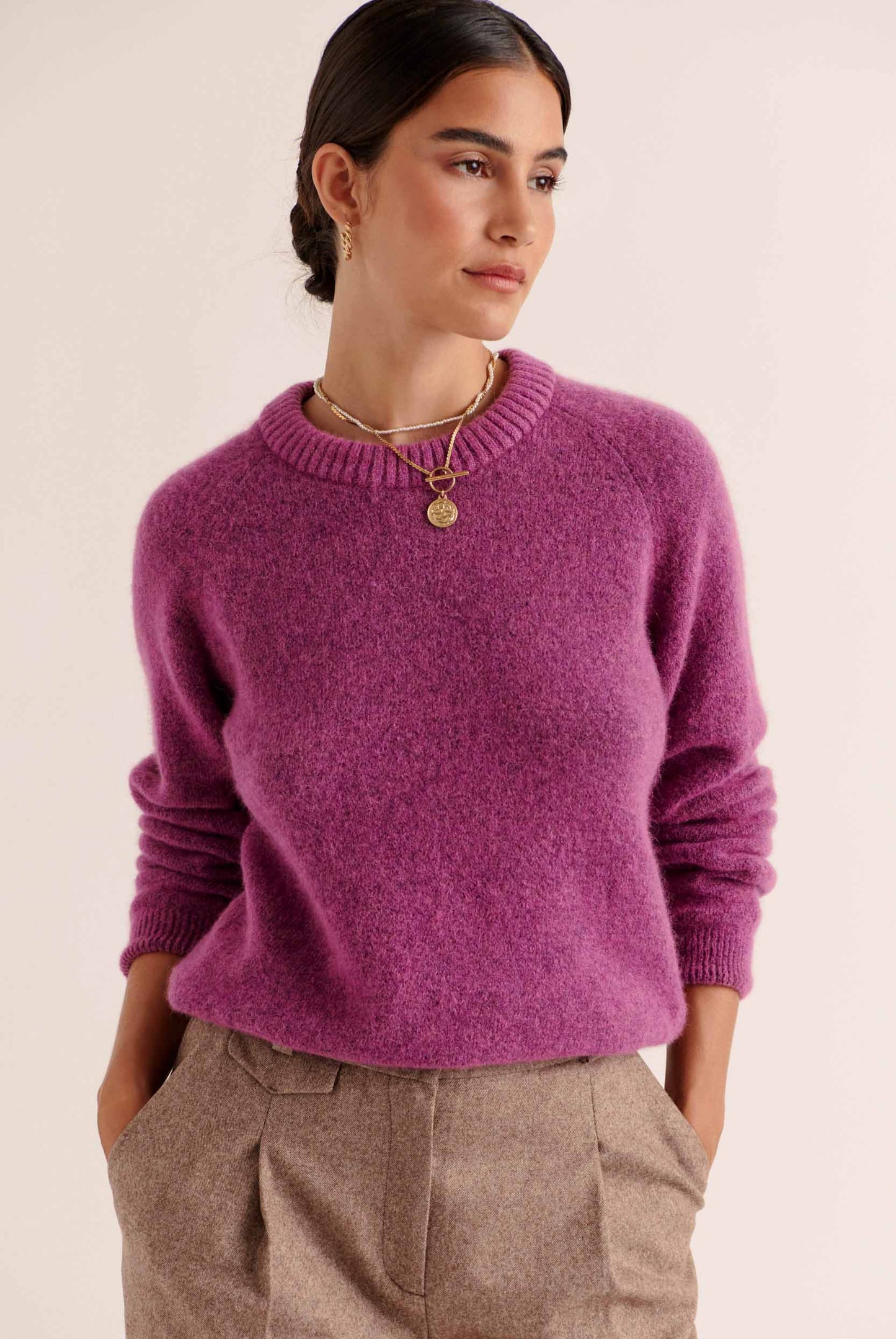 Purple Comie Sweater