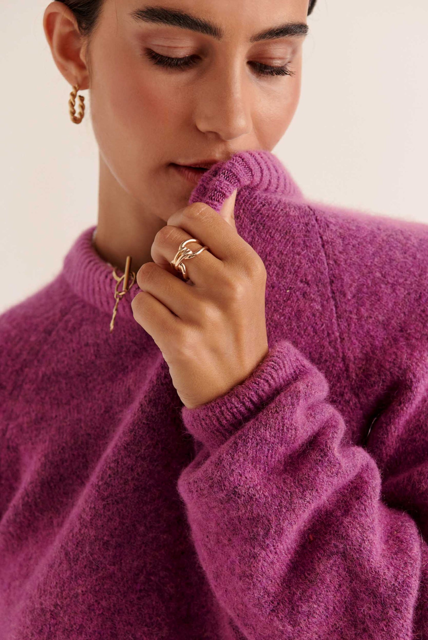 Purple Comie Sweater