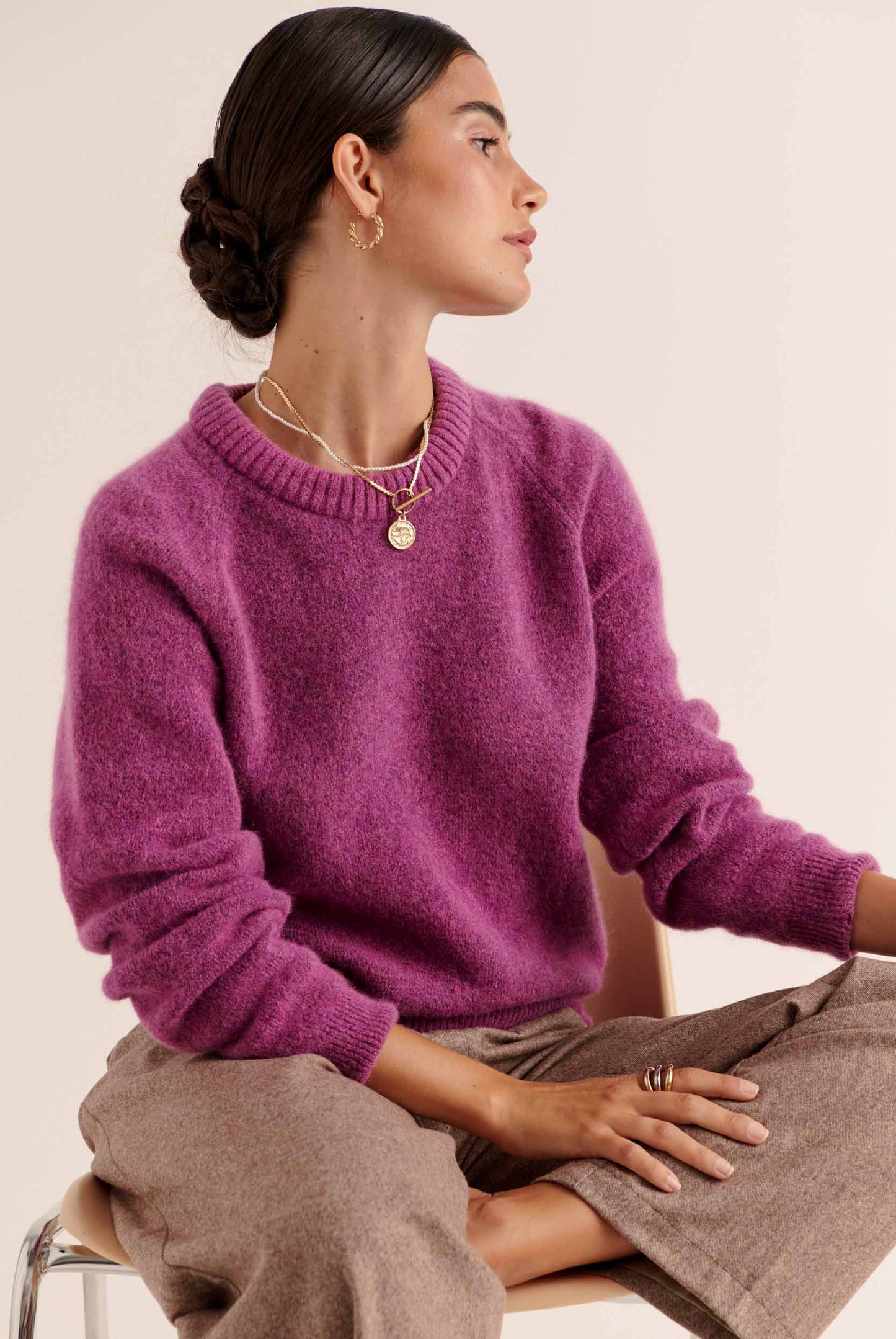 Purple Comie Sweater