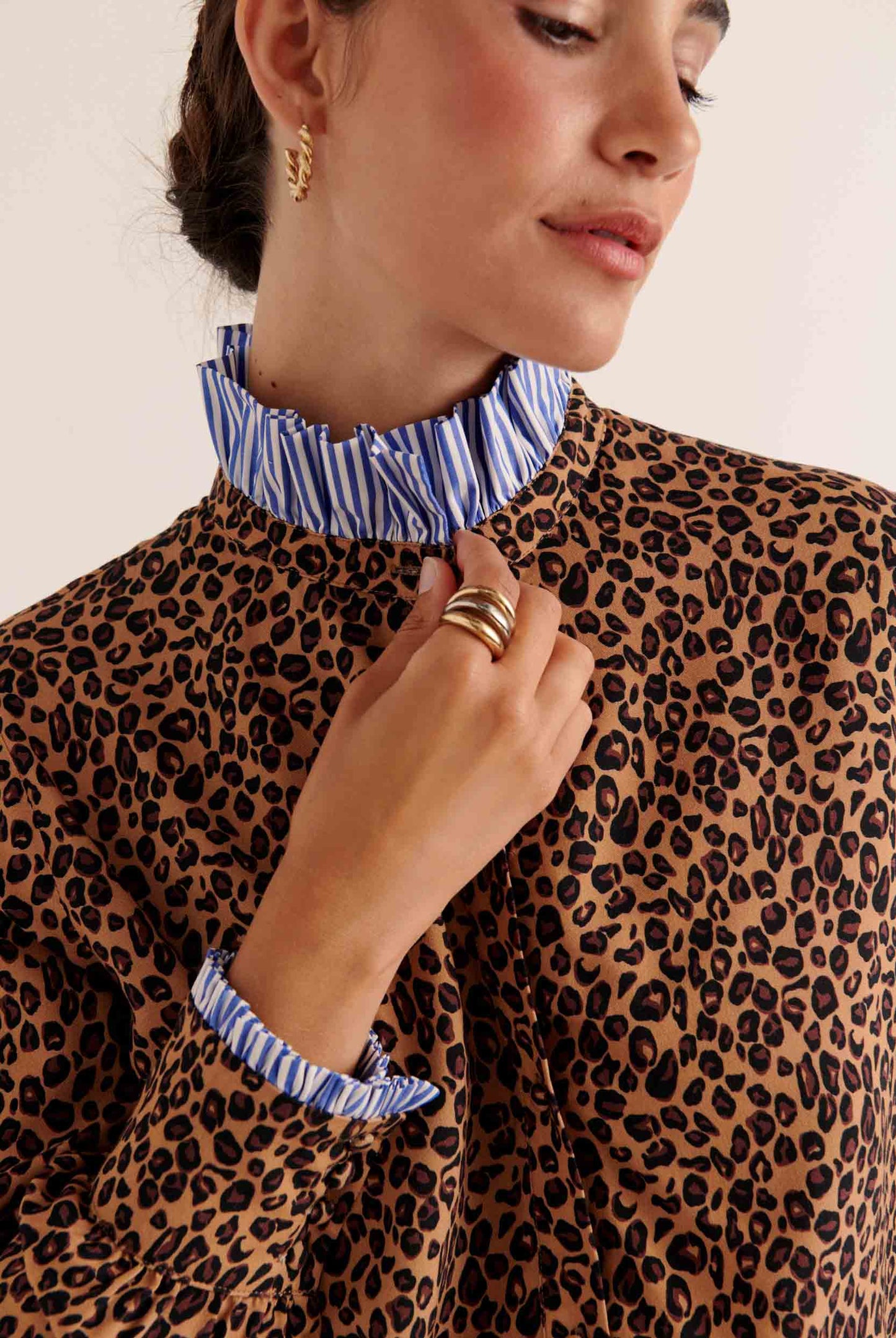 Mina leopard shirt