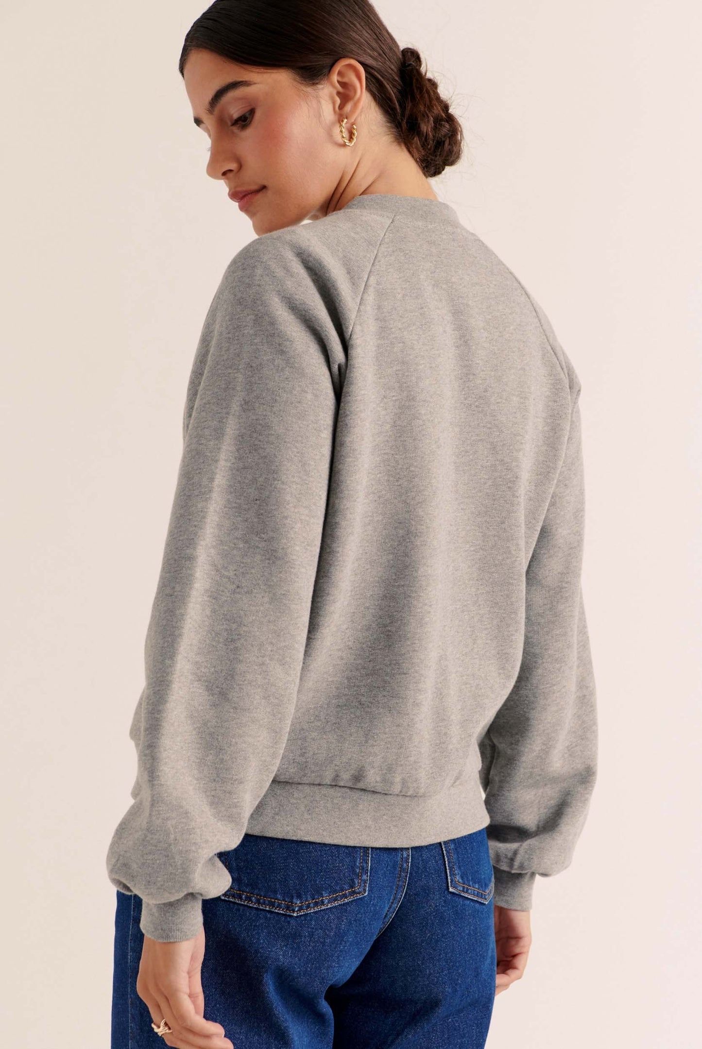 Cozy heather gray cardigan